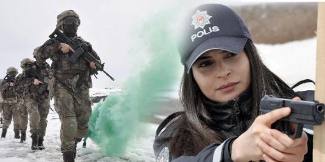 Kadın polislerin eksi 3 derecede zorlu eğitimi