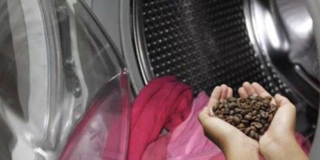 Çamaşır makinesinin içine kahve atın!
