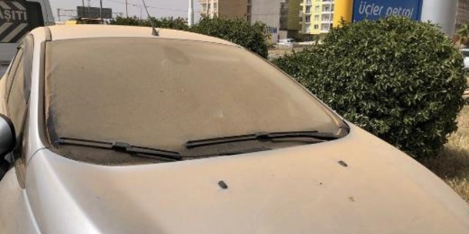Adana'da toz taşınımı nedeniyle oto yıkamacılarda kuyruk oluştu