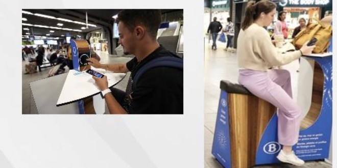İstasyonlarda pedal çevirerek telefon şarjı dönemi