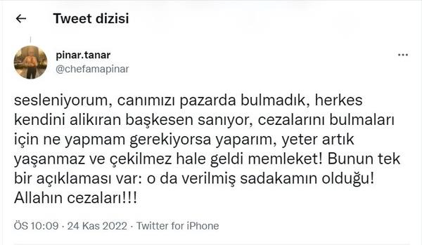 sesleniyorum, canımızı pazarda bulmadık, herkes kendini alikıran başkesen sanıyor, cezalarını bulmaları için ne yapmam gerekiyorsa yaparım, yeter artık yaşanmaz ve çekilmez hale geldi memleket! Bunun tek bir açıklaması var: o da verilmiş sadakamın olduğu! Allahın cezaları!!!