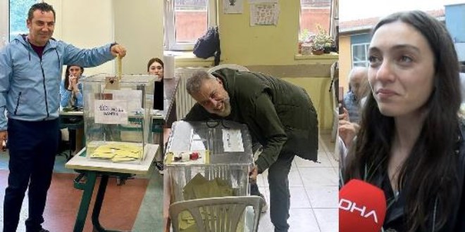 Ünlü isimler oylarını böyle kullandı