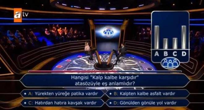 SEYİRCİLERİN YÜZDE 99'U AYNI YANITI VERDİ