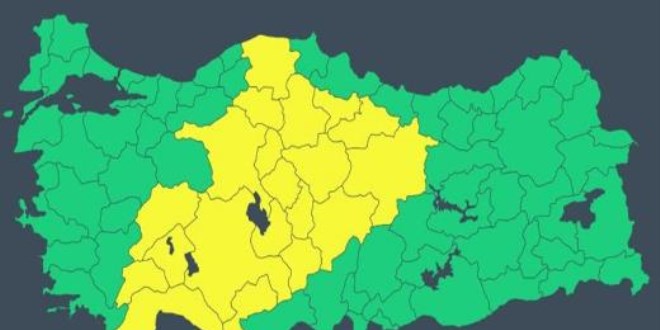 Meteoroloji 20 il için uyardı