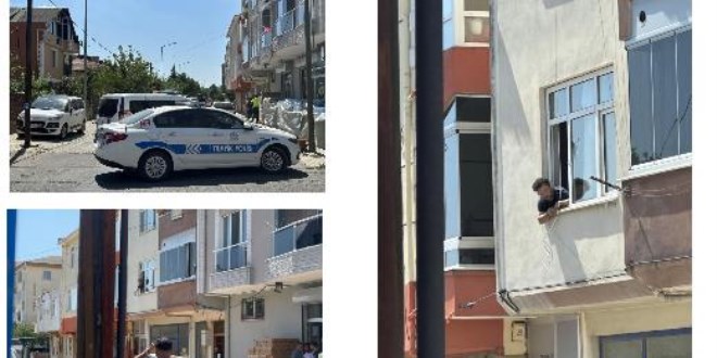 Cinnet getiren adam polislere ateş açtı