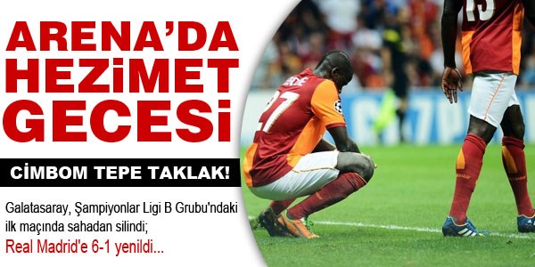 Cimbom Arena'da tepe taklak