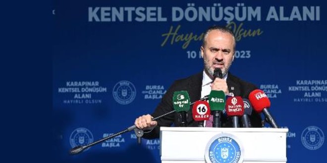 Bursa'da kentsel dönüşüm hamlesi sürüyor