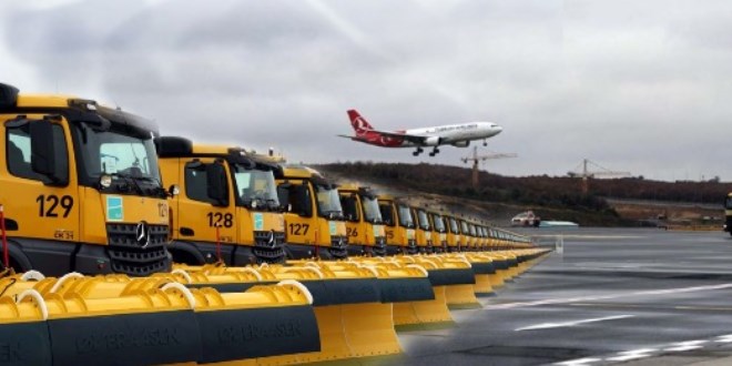 İstanbul Havalimanı'nda kar hazırlığı
