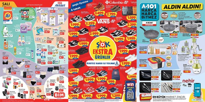 A101, BİM ve ŞOK Aktüel Ürünler