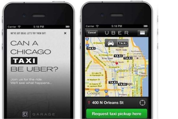 <p><b>Uber</b></p>  Taksi uygulaması