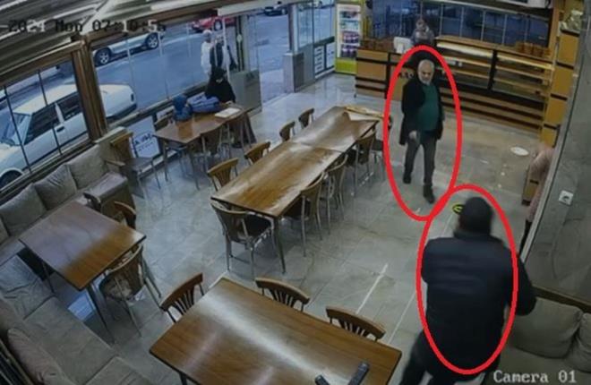 Lütfullah Tüysüz'ün de belinden çıkardığı silahla karşılık verdiği ve Tüşümel'in aldığı kurşunlarla yere yığıldığı da görüntülerde yer aldı.    Bu sırada fırından ekmek alan bir kişinin hızla dışarı doğru kaçtığı anlar da görüntülere yansıdı.  Cinayet şüphelisi Tüysüz?ün ise Tüşümel yere düştükten sonra cep telefonu ile uğraştığı görüldü.