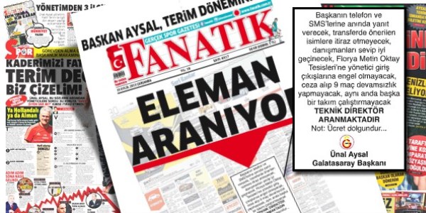 Manşetlerde Fatih Terim rüzgarı!