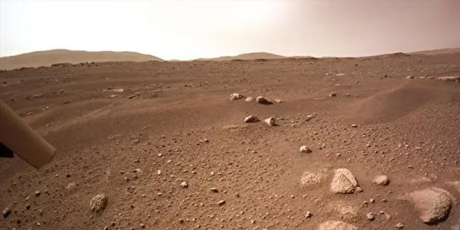 Mars zemininde oke eden grnt!