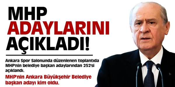 MHP adaylarını açıkladı