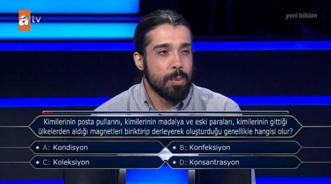 Yarışmaya hızlı bir başlangıç yapan Kandemir, ilk soruları kolaylıkla yanıtlamayı başardı.