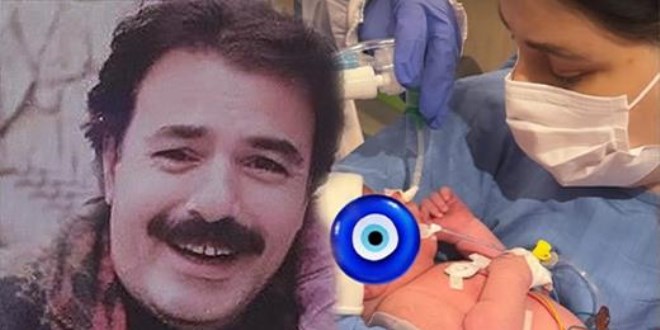 Ferdi Tayfur'ın kızı bebeğini kucağına aldı.