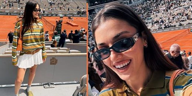 Hande Erçel'den Roland Garros pozları