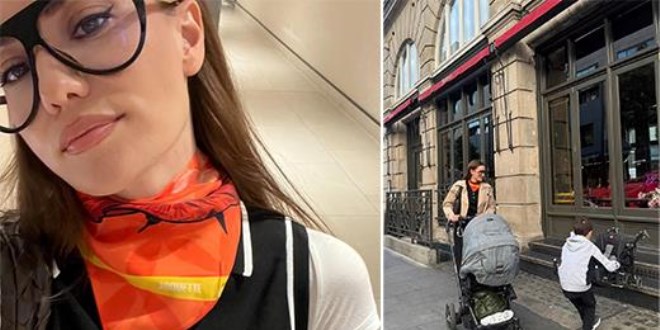 Fahriye Evcen'den Londra pozları