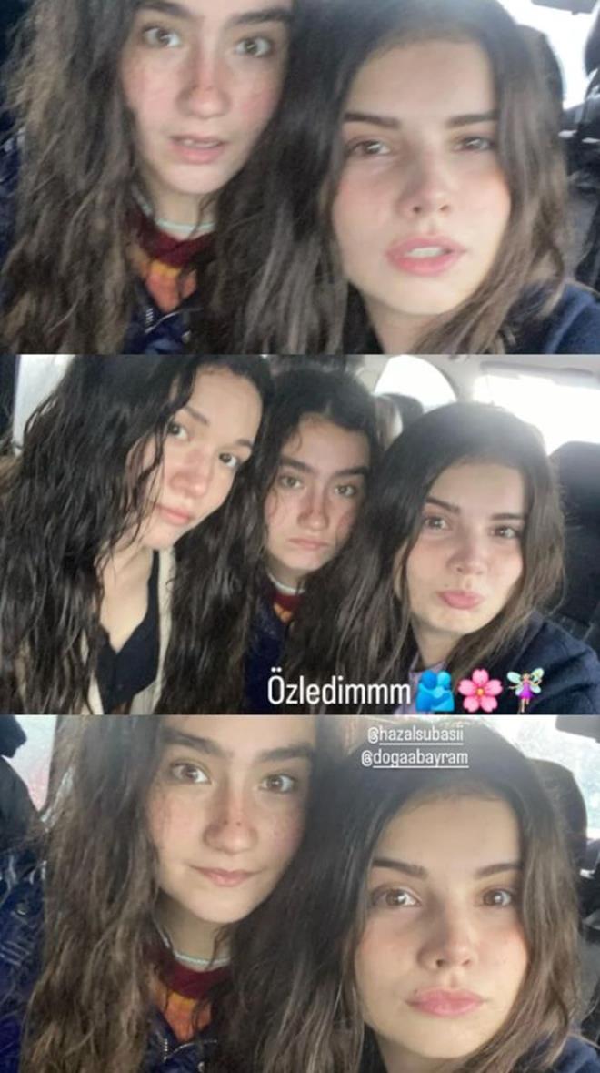 "ÖZLEDİM" DİYEREK PAYLAŞTI<br>Genç oyuncu, sette çekilen fotoğraflara "Özledim" notunu düştü.
