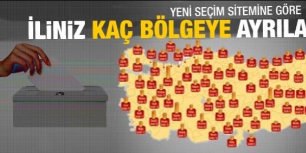 Seçimlerde İliniz kaç bölgeye ayrılacak?
