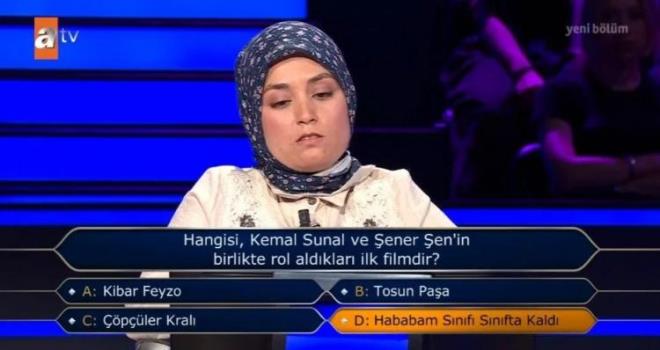 Erden'in sorudan çekilmemesi halinde hangi şıkkı seçmek istediğini sorması üzerine gecede şaşırtan anlar yaşandı.