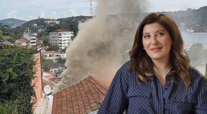 İstanbul Beşiktaş'ta büyük bir yangın çıktı! Ünlü oyuncu Şebnem Bozoklu'nun evi alevler içinde kaldı. 5 bina büyük hasar gördü.