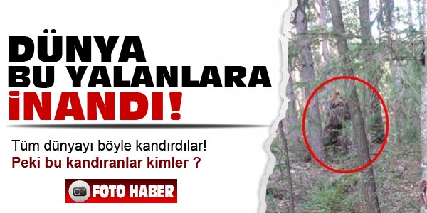 Dünya bu yalanlara inandı!