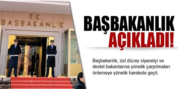 Başbakanlık harekete geçti