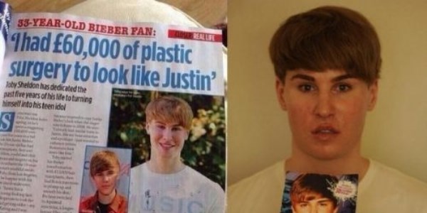 Justin Bieber'e benzemek için servet döktü