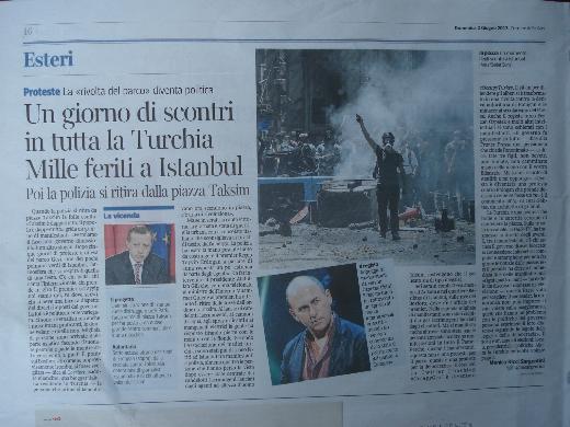 CORRIERE DELLA SERA: Türkiye’de bütün gün çatışmalar yaşandı sadece İstanbul’da 1000 kişi yaralandı