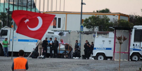 Taksim'de 16.gün böyle başladı