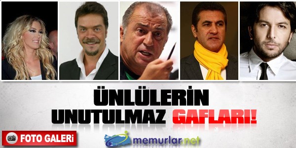 Ünlülerin güldüren gafları