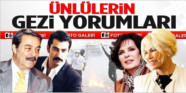 Ünlüler gezi parkını yorumladı