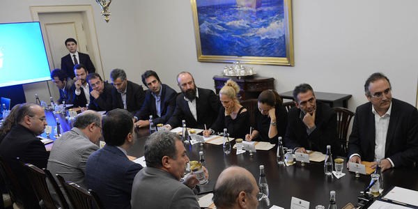 2. sanatçı grubu Başbakan'la görüştü