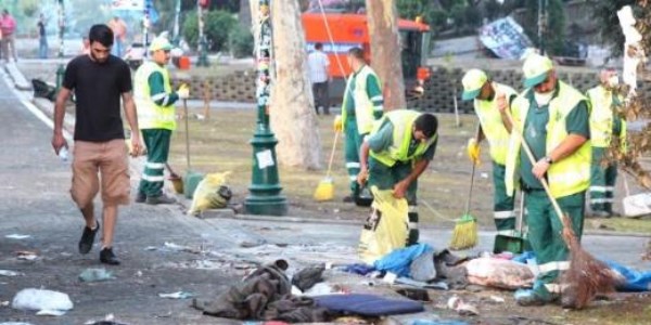 Taksim'de bu sabah