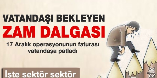 Zam dalgası geliyor