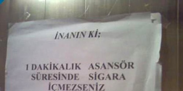 Apartman yöneticilerinin ilginç duyuruları...