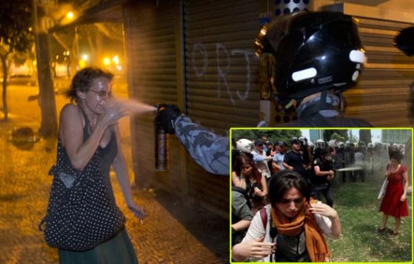 İki ülkedeki olaylarda sembol haline gelen iki kadın.