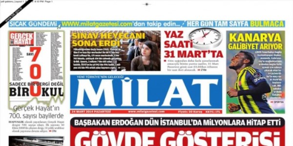 AK Parti'nin dev mitingi manşetlerde