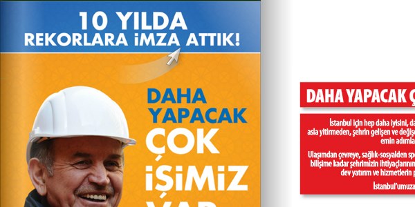 İstanbul Büyükşehir Belediye Başkanı Kadir Topbaş'ın projeleri
