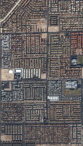 Las Vegas'ın 2004 yılında IKONOS tarafından çekilen fotoğrafı.