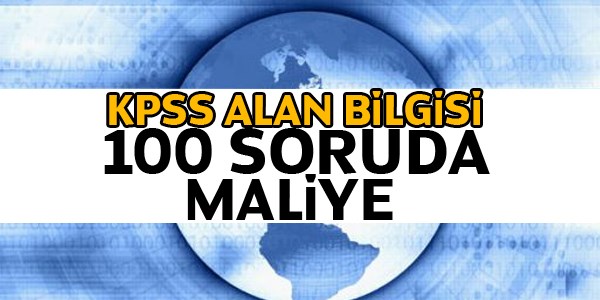 2014 KPSS A Grubu Maliye Hap Bilgiler