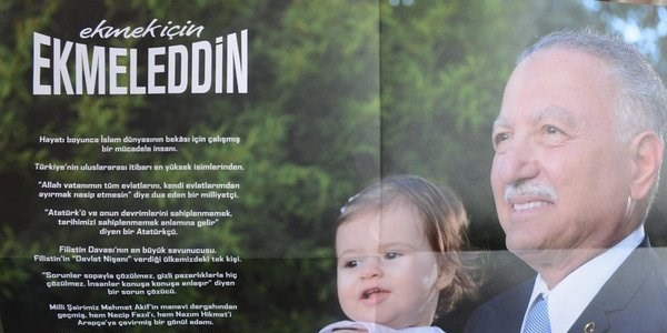 İşte Ekmeleddin İhsanoğlu'nun afişleri