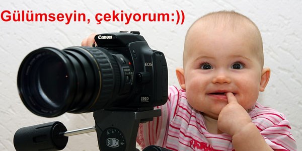 Gülümseyin çekiyorum