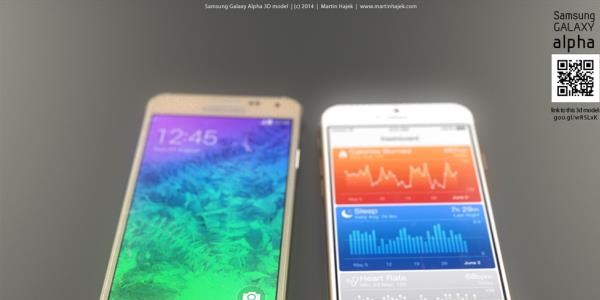 Galaxy Alpha ve iPhone 6 karşılaştırması