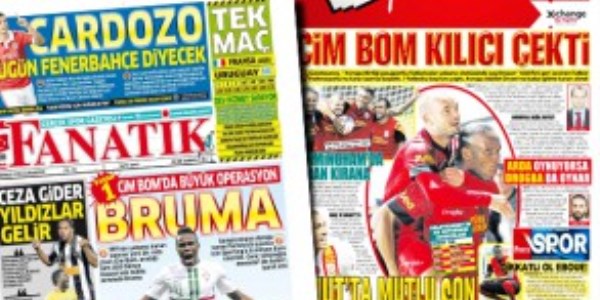 Gazetelerin spor manşetleri (13 Temmuz 2013)