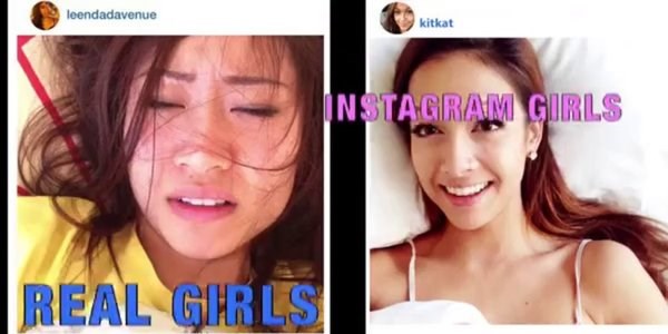 Gerçek kız ve Instagram kızı