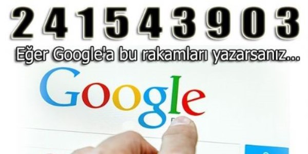 Google'a bunu yazın bakın ne oluyor?