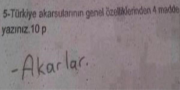 Sınav sorularına en komik cevaplar
