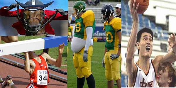 Dünyadan komik spor fotoğrafları